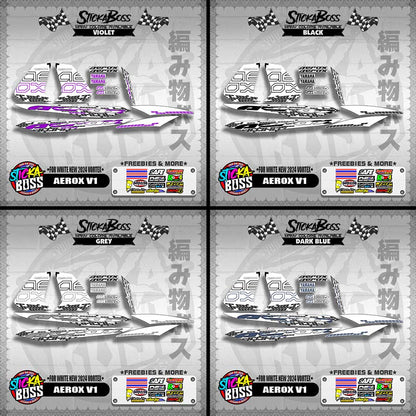 AEROX 155 V1 DECALS ( FOR WHITE NEW 2024 VORTEX )【WITH FREEBIES】