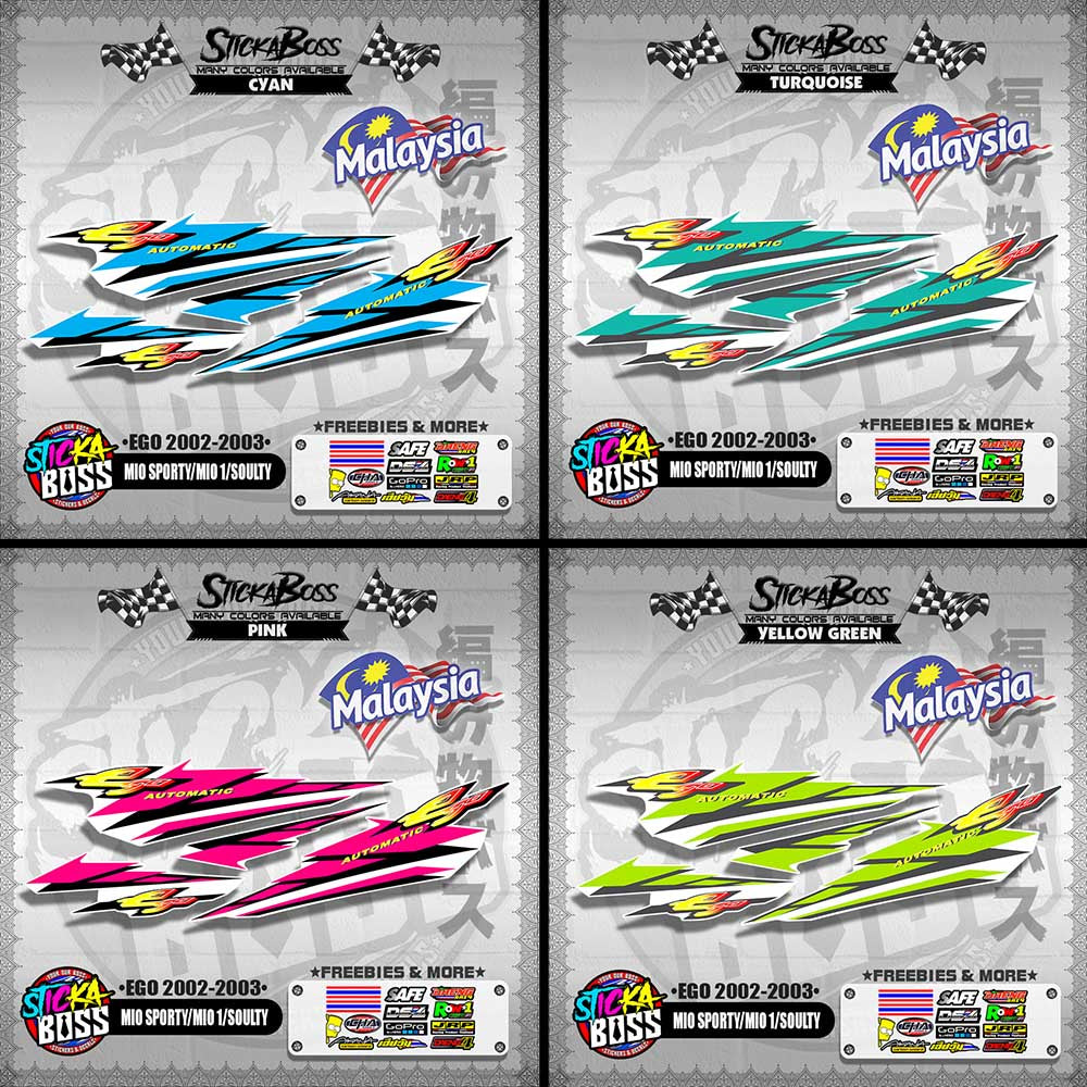 MIO SPORTY / MIO 1 / SOULTY DECALS ( EGO 2002-2003 )【WITH FREEBIES】