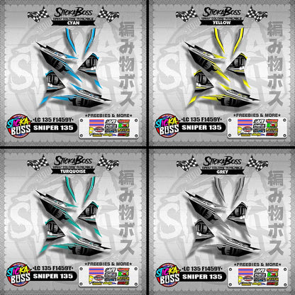 SNIPER 135 DECALS ( LC 135 F1459Y )【WITH FREEBIES】