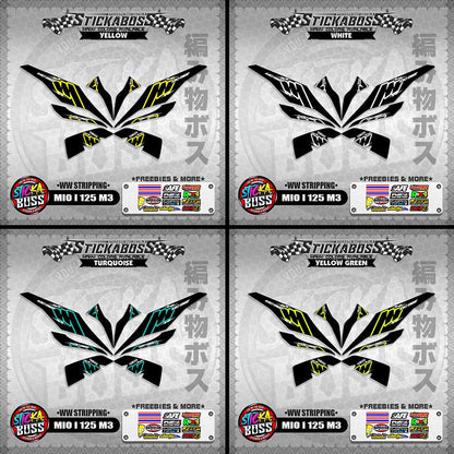 MIO I 125 M3 STICKER DECALS ( WW STRIPPING )【WITH FREEBIES】