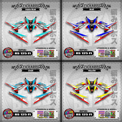 RS 125 FI DECALS ( REPSOL )【WITH FREEBIES】