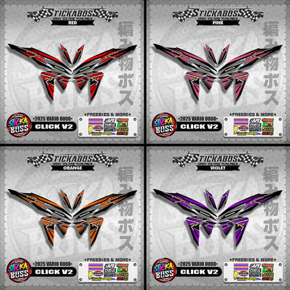 CLICK V2 INDO STICKER DECALS ( 2025 VARIO 0008 )【WITH FREEBIES】