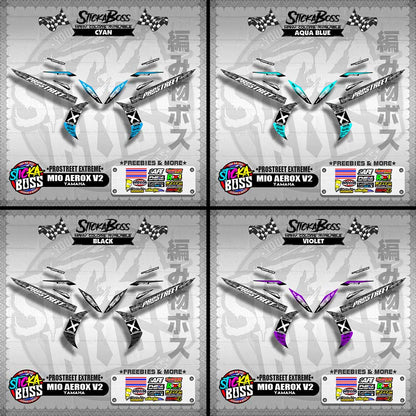 MIO AEROX V2 DECALS ( PROSTREET EXTREME ) 【WITH FREEBIES】