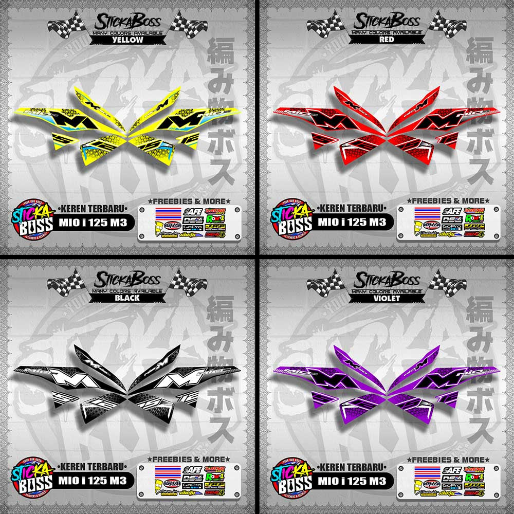 MIO i 125 M3 DECALS ( KEREN TERBARU )【WITH FREEBIES】