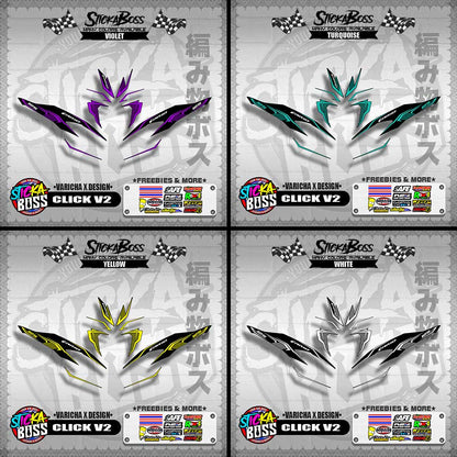 CLICK V2 DECALS ( VARICHA X DESIGN )【WITH FREEBIES】