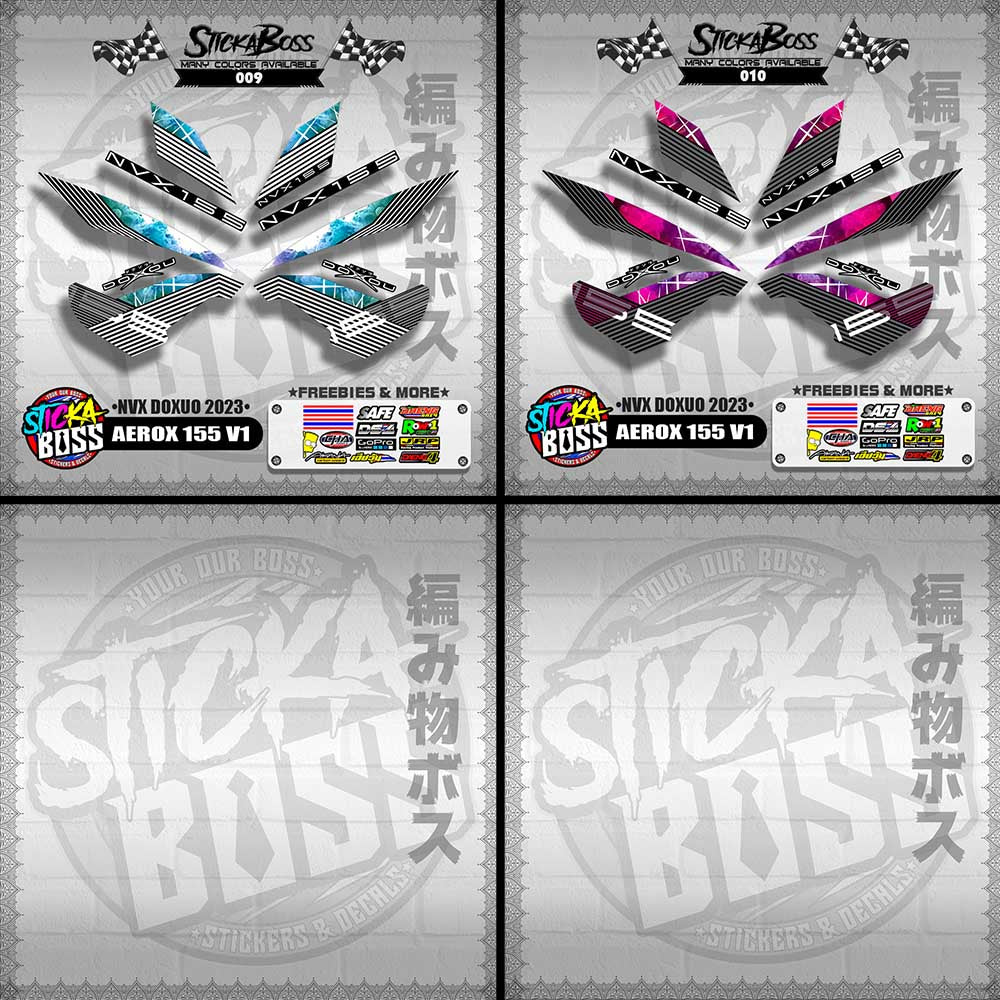 AEROX 155 V1 DECALS ( NVX DOXUO 2023 )【WITH FREEBIES】