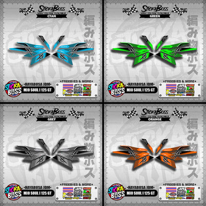MIO SOUL I 125 GT DECALS ( HAYABUSA JDM )【WITH FREEBIES】