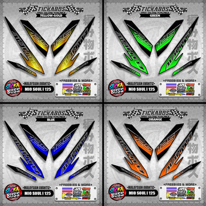 MIO SOUL I 125 STICKER DECALS ( MALAYSIAN AVANTIZ )【WITH FREEBIES】