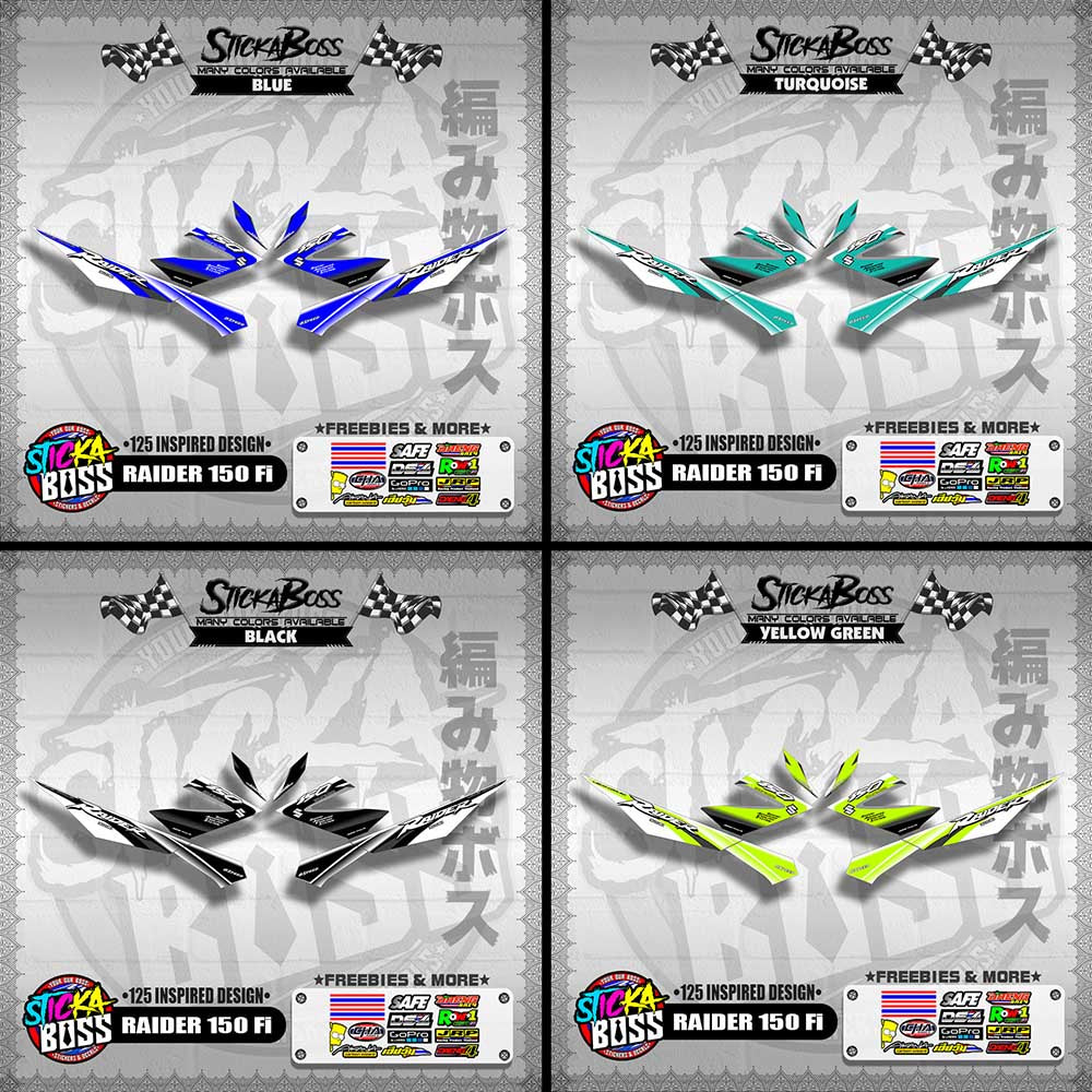 RAIDER 150 Fi DECALS ( 125 INSPIRED DESIGN )【WITH FREEBIES】