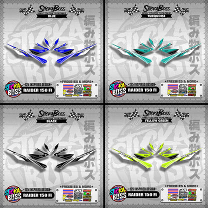 RAIDER 150 Fi DECALS ( 125 INSPIRED DESIGN )【WITH FREEBIES】