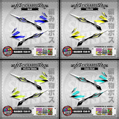 RAIDER 150 FI MALAYSIAN STICKER DECALS ( 2 COLORS DESIGN  )【WITH FREEBIES】