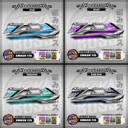 SMASH 115 STICKER DECALS ( STREET DASH )【WITH FREEBIES】