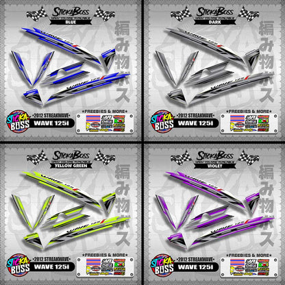WAVE 125i DECALS ( 2012 STREAKWAVE )【WITH FREEBIES】