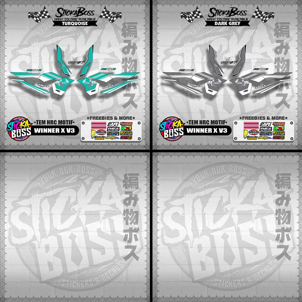WINNER X V3 DECALS ( TEM HRC MOTIF )【WITH FREEBIES】