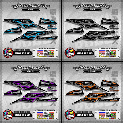 MIO i 125 DECALS ( M3 CIRCUIT LINES EDITION )【WITH FREEBIES】