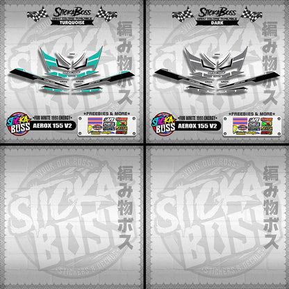 AEROX 155 V2 DECALS ( FOR WHITE 1991 ENERGY )【WITH FREEBIES】