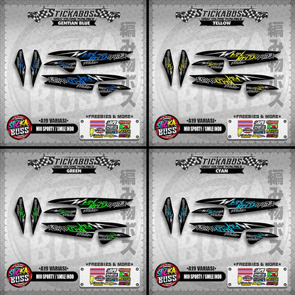 MIO SPORTY / SMILE INDO STICKER DECALS ( A19 VARIASI )【WITH FREEBIES】