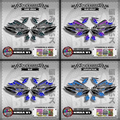 NMAX V1 STICKER DECALS ( 001 STAR LIGHT )【WITH FREEBIES】