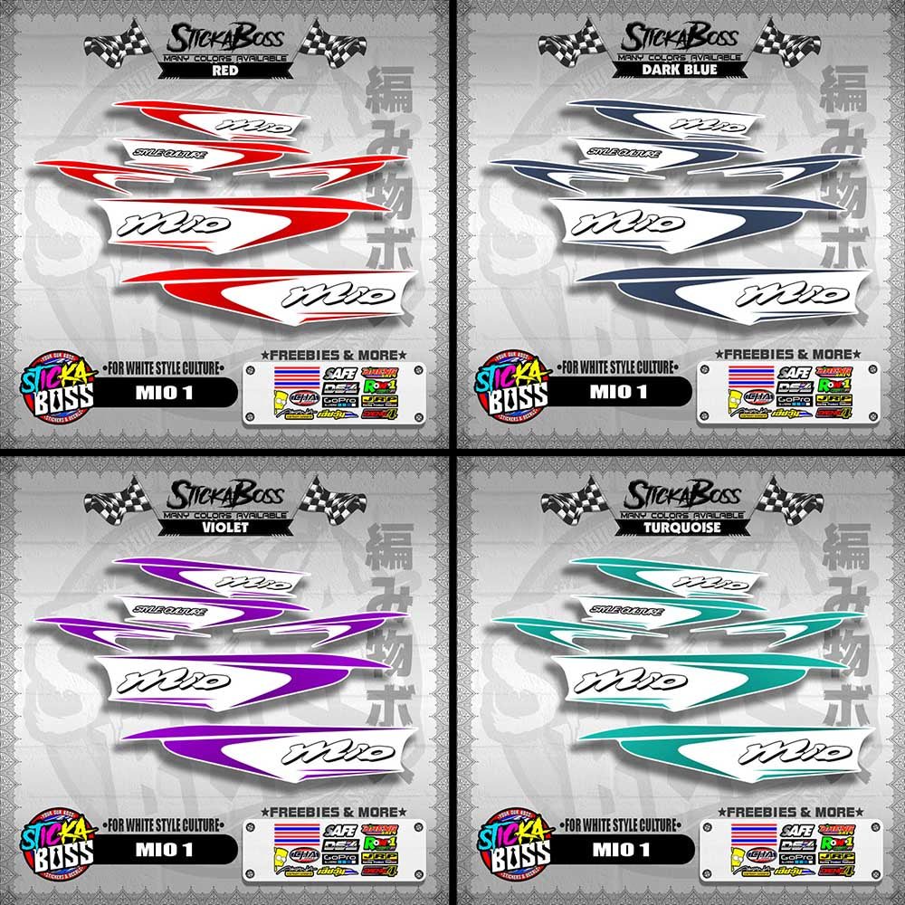 MIO 1 DECALS ( FOR WHITE STYLE CULTURE )【WITH FREEBIES】