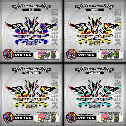 WR 155 STICKER DECALS ( 11 ELF EDITION )【WITH FREEBIES】
