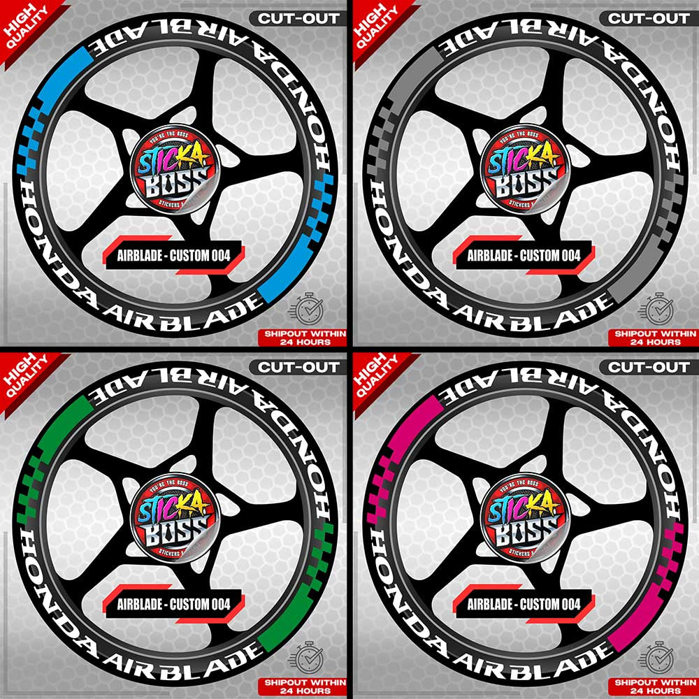 AIRBLADE 150 / 160 MAG STICKER SET ( 2 MAGS ) - CUSTOM 004 | VINYL WATERPROOF CUT-OUT DECALS