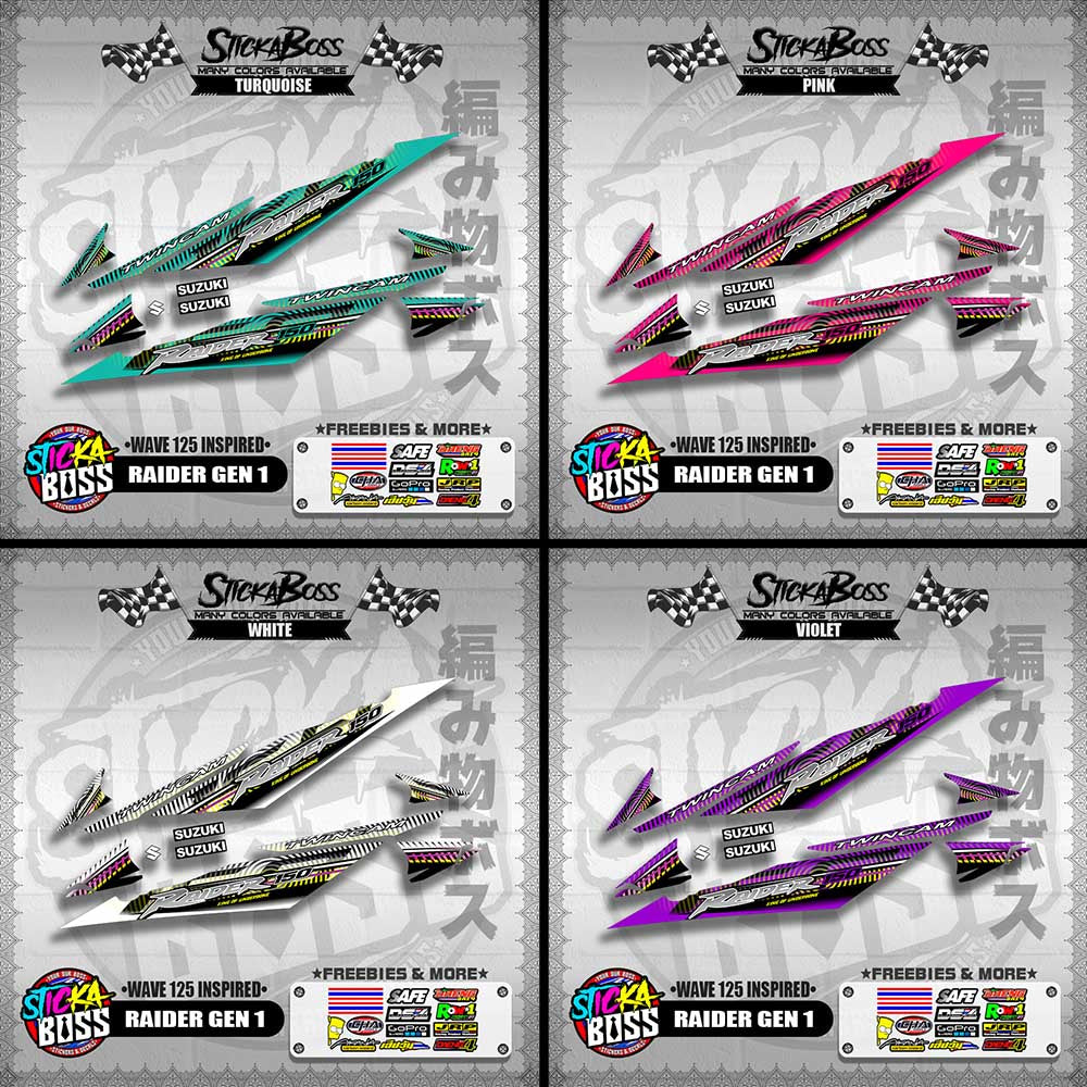 RAIDER GEN 1 DECALS ( WAVE 125 INSPIRED )【WITH FREEBIES】