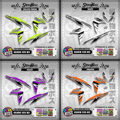 CLICK 125 V2 DECALS ( 2024 VARIO NEW STYLE )【WITH FREEBIES】