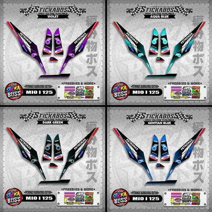 MIO I 125 STICKER DECALS ( PETRONAS BARRACUDA EDITION )【WITH FREEBIES】