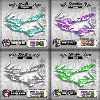 RAIDER 150 Fi STOCK DECAL ( CUSTOM PURE WHITE F150 )【WITH FREEBIES】