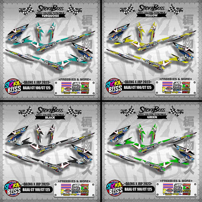 BAJAJ CT 100 / CT 125 DECALS ( DAENG X JRP 2023 )【WITH FREEBIES】