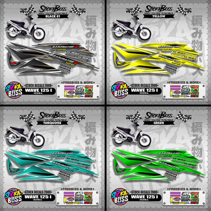 HONDA WAVE 125 i ( STOCK DECALS 2006 )【WITH FREEBIES】