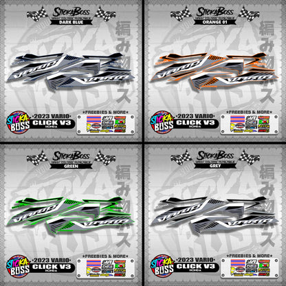 CLICK V3 STOCK DECALS ( 2023 VARIO )【WITH FREEBIES】