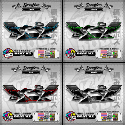BEAT V2 DECALS ( ZBS CARBU )【WITH FREEBIES】