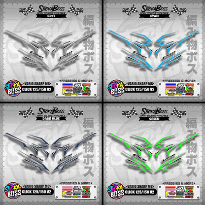 CLICK 125 / 150 V2 DECALS ( VARIO SHARP MC )【WITH FREEBIES】