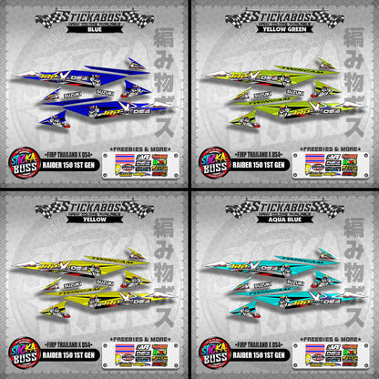 RAIDER 150 1ST GEN DECALS ( JRP THAILAND X DS4 )【WITH FREEBIES】