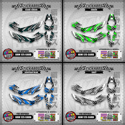 XRM 125 CARB STICKER FULL DECALS ( FOX INSPIRED )【WITH FREEBIES】