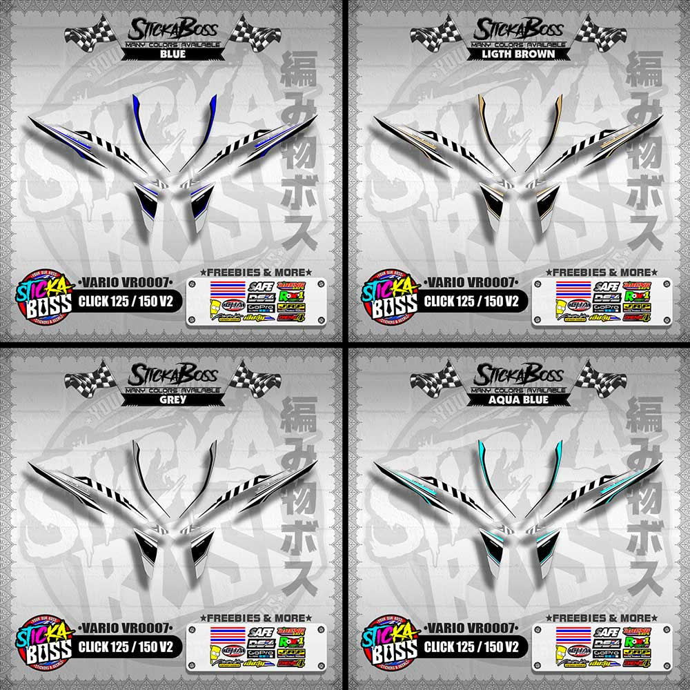 CLICK 125 / 150 V2 DECALS ( VARIO VR0007 )【WITH FREEBIES】