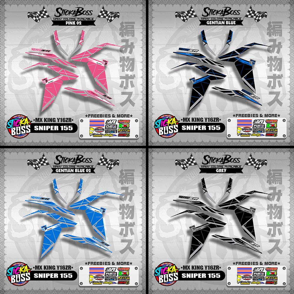SNIPER 155 DECALS ( MX KING Y16ZR )【WITH FREEBIES】