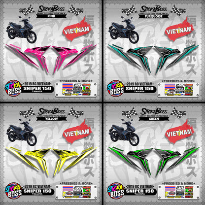 SNIPER 150 STOCK DECALS ( 2019 RC VIETNAM )【WITH FREEBIES】