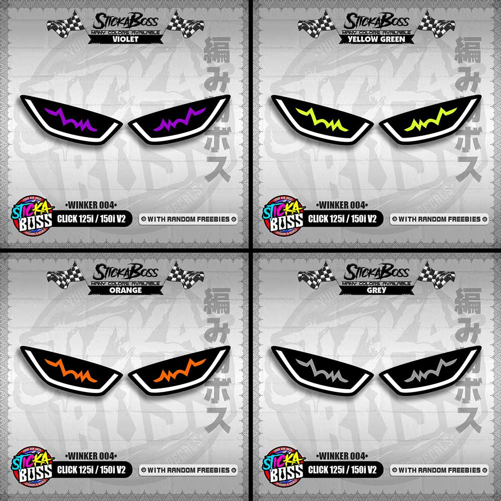 CLICK 125i / 150i V2 (WINKER 004) TRANSPARENT【WITH FREEBIES】