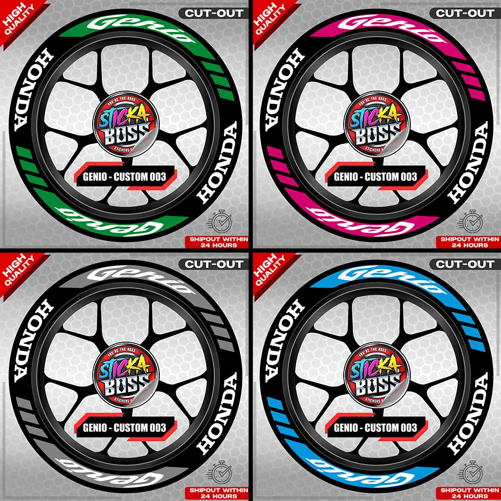 GENIO MAG STICKER SET ( 2 MAGS ) - CUSTOM 003 | VINYL WATERPROOF CUT-OUT DECALS
