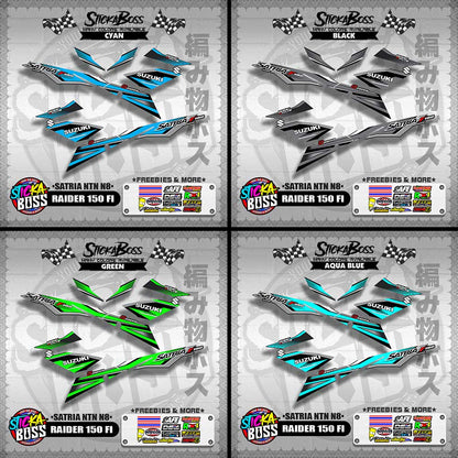 RAIDER 150 FI DECALS ( SATRIA NTN N8 )【WITH FREEBIES】