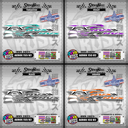 AEROX 155 V2 THAI DECALS ( NVX 2021 )【WITH FREEBIES】