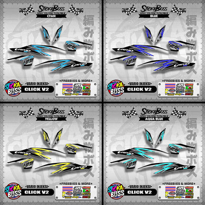 CLICK V2 DECALS ( VARIO INJEKSI )【WITH FREEBIES】