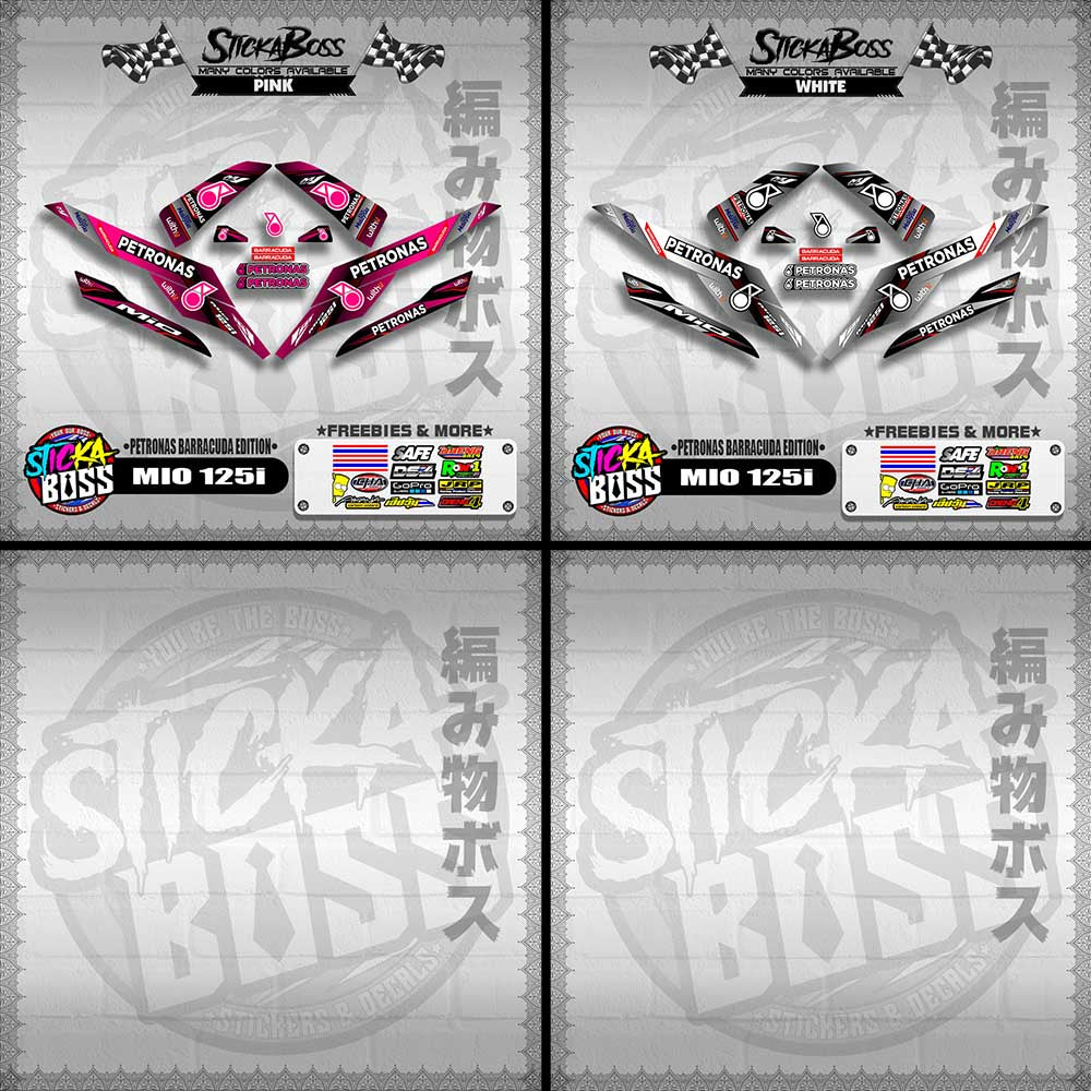 MIO 125i DECALS ( PETRONAS BARRACUDA EDITION )【WITH FREEBIES】