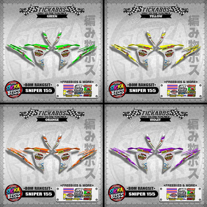 SNIPER 155 INDO DECALS ( BOM RANGSIT )【WITH FREEBIES】