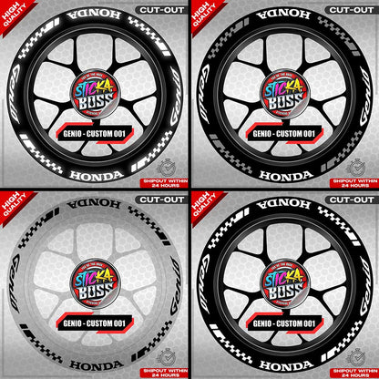 GENIO MAG STICKER SET ( 2 MAGS ) - CUSTOM 001 | VINYL WATERPROOF CUT-OUT DECALS
