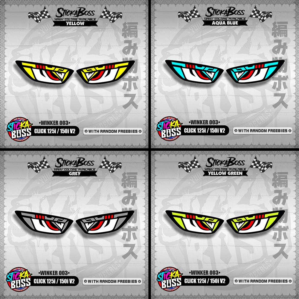 CLICK 125i / 150i V2 (WINKER 003) TRANSPARENT【WITH FREEBIES】