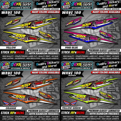 HONDA WAVE 100 Thai Decals ( Stock JRP x DAENG )【WITH FREEBIES】