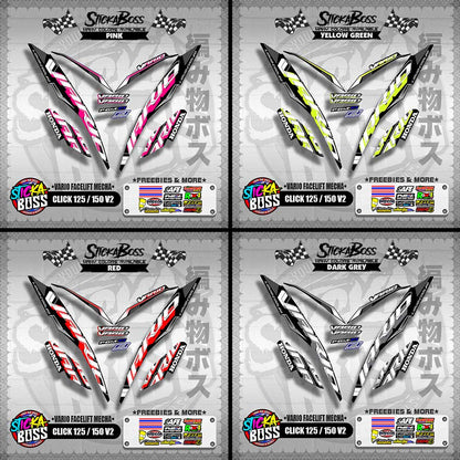 CLICK 125 / 150 V2 DECALS ( VARIO FACELIFT MECHA )【WITH FREEBIES】